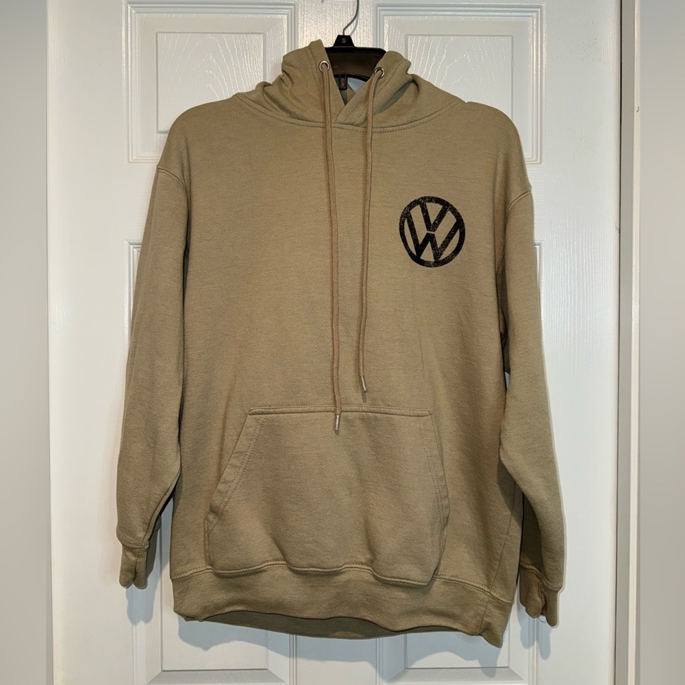 Tan Volkswagen Rabbit Racing Hoodie. Size M